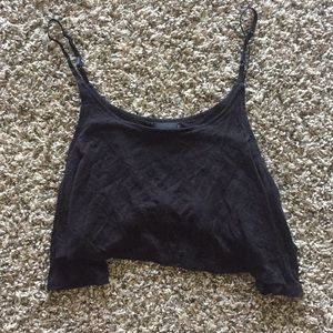 Cute black crop top